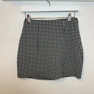 Forever 21 Black and White Gingham Pencil Skirt